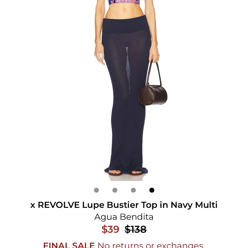 AGUE BENDITA LUPE BUSTIER TOP S - Picture 9 of 9